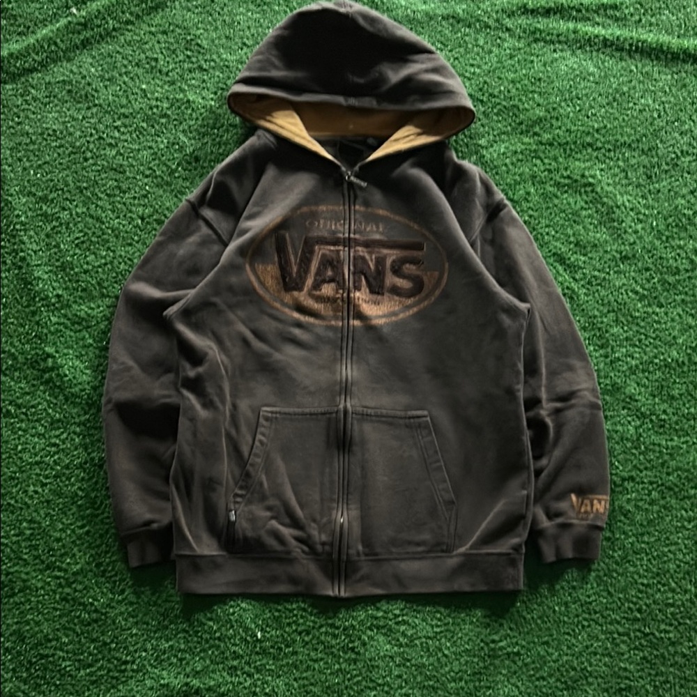 Vans Men's Black Hoodie Jacket